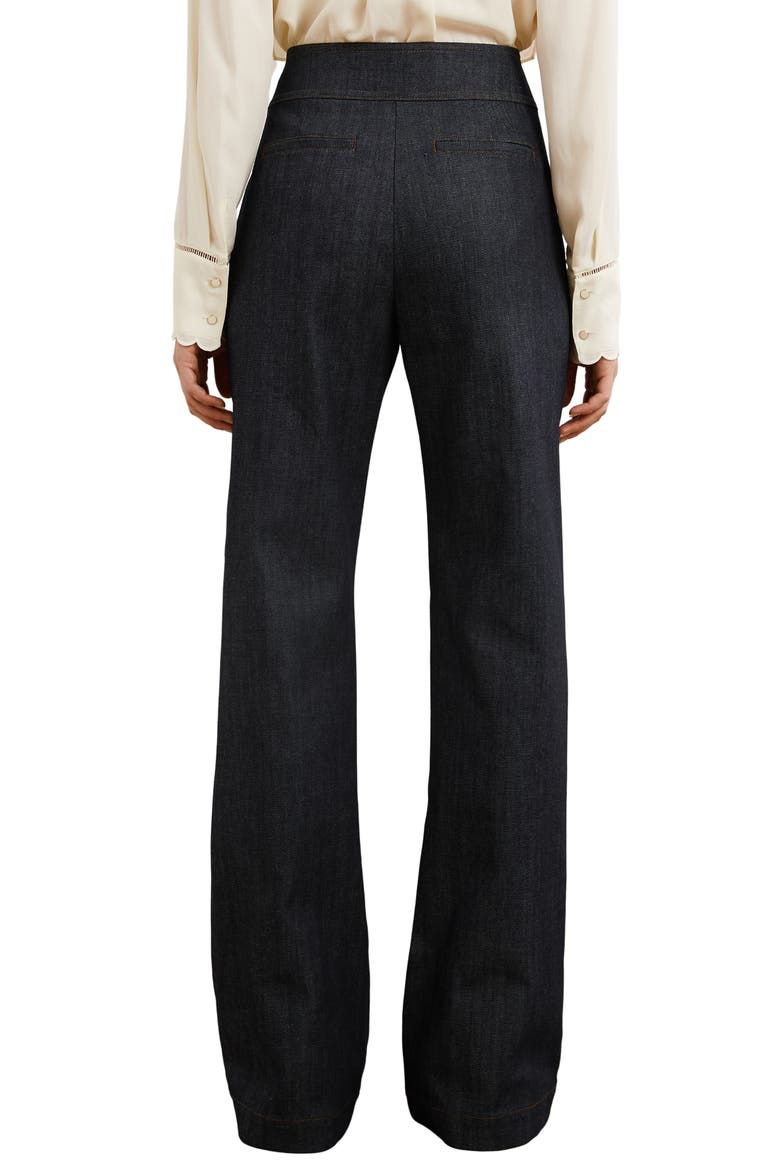 Skylar Sailor High Waist Bootcut Jeans, Alternate, color, DARK BLUE