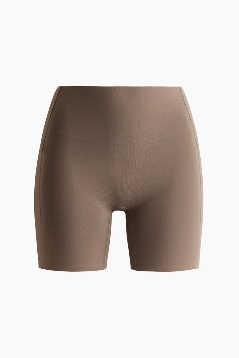 Sports Bike Shorts With Sculptmove, Alternate, color, Dark taupe