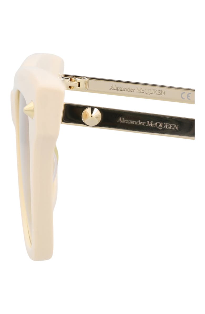MCQ Sunglasses, Alternate, color, Ivory Gold Yellow