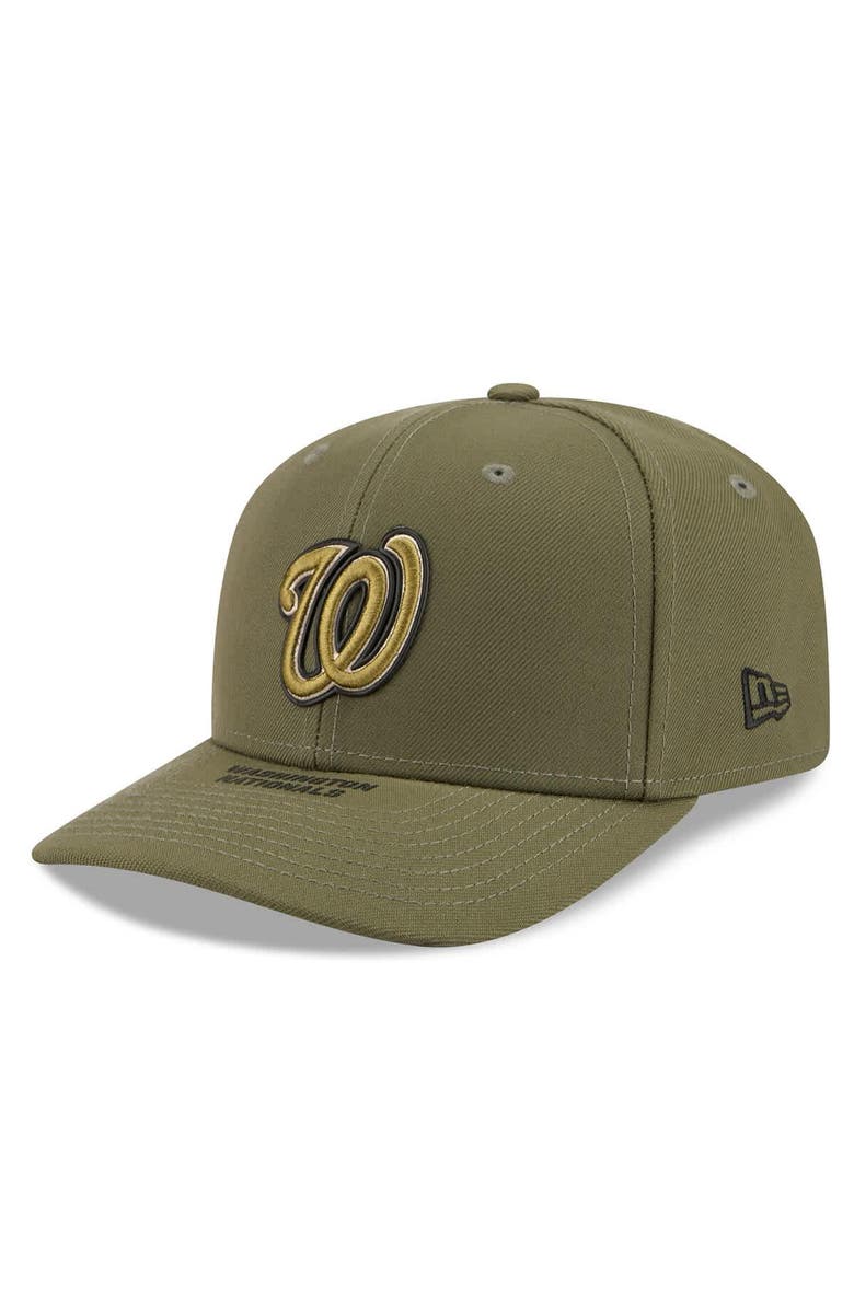 New Era Men's New Era  Olive Washington Nationals 2026 Armed Forces Day 9SEVENTY Adjustable Hat, Alternate, color, Olive