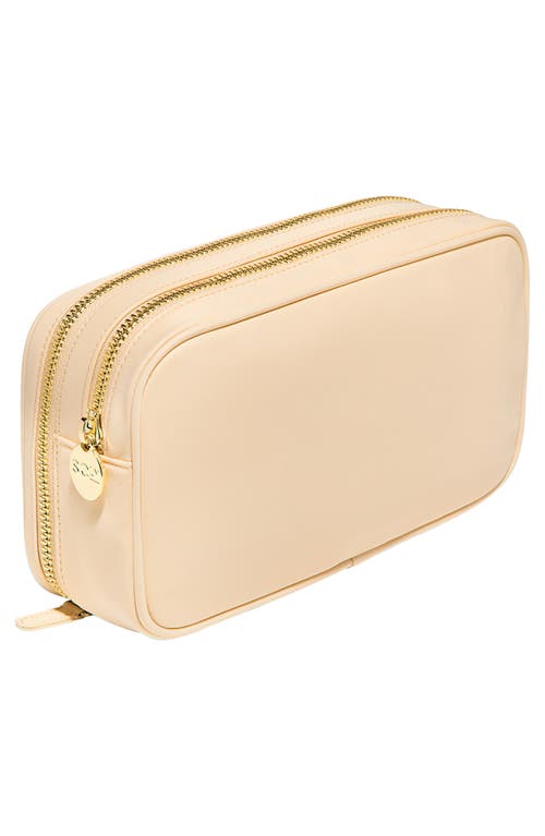 Stoney Clover Lane Double Zip Nylon Pouch In Neutral