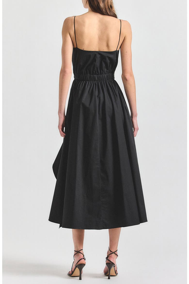 Hattie Ruffle A-Line Dress, Alternate, color, BLACK