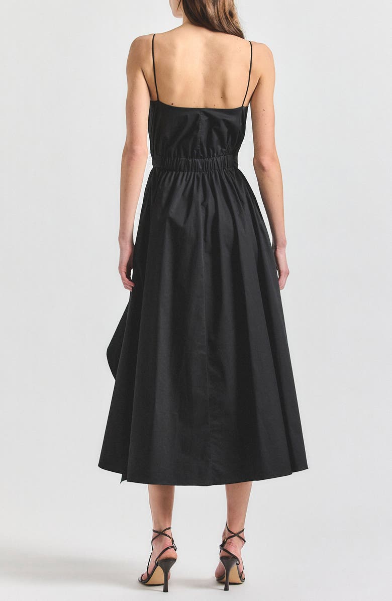 Derek Lam 10 Crosby Hattie Ruffle A-Line Dress, Alternate, color, Black
