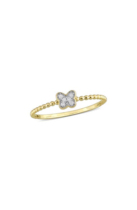 Diamond Butterfly Ring - 0.03ct.