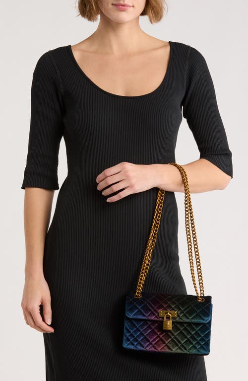Kurt Geiger London Velvet Mini Brixton Crossbody Bag In Multi