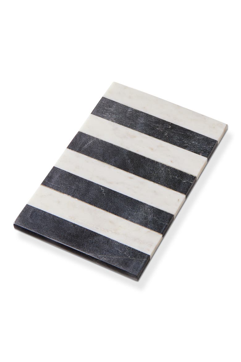 Striped Marble Board Black Multi Marble Everyday, Main, color, Black