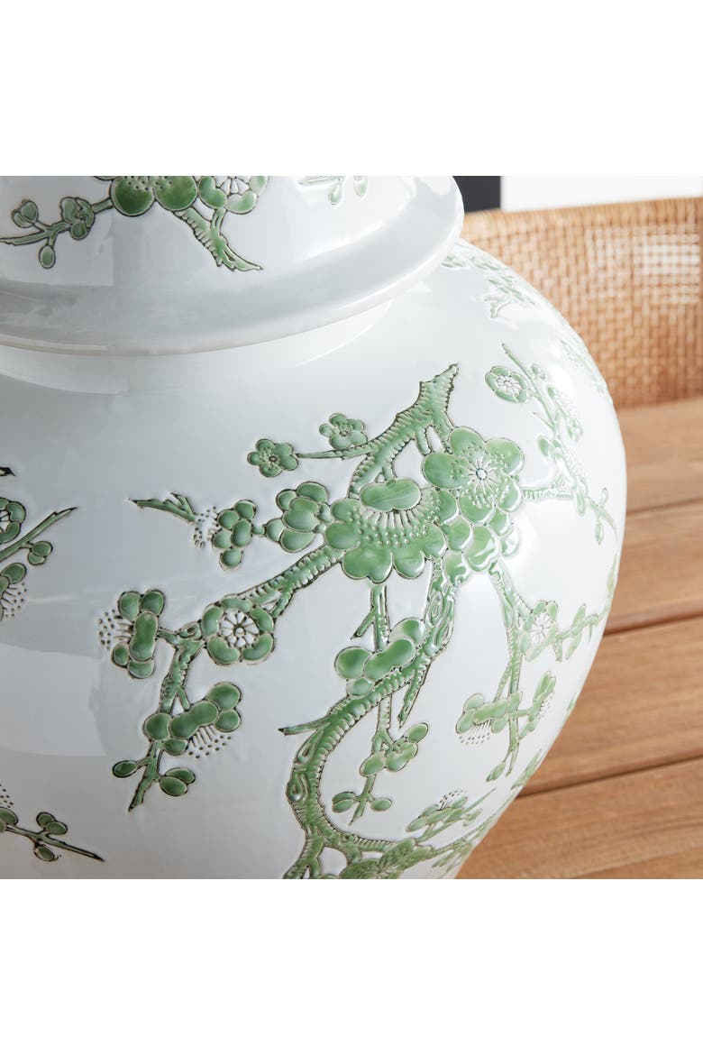 Imperial Empress Lidded Ginger Jar, Alternate, color, Green