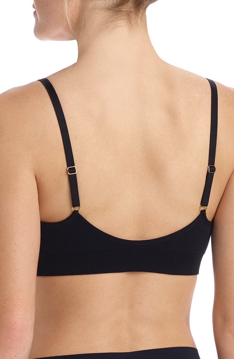 Commando Minimalist V-Neck Bralette, Alternate, color, 