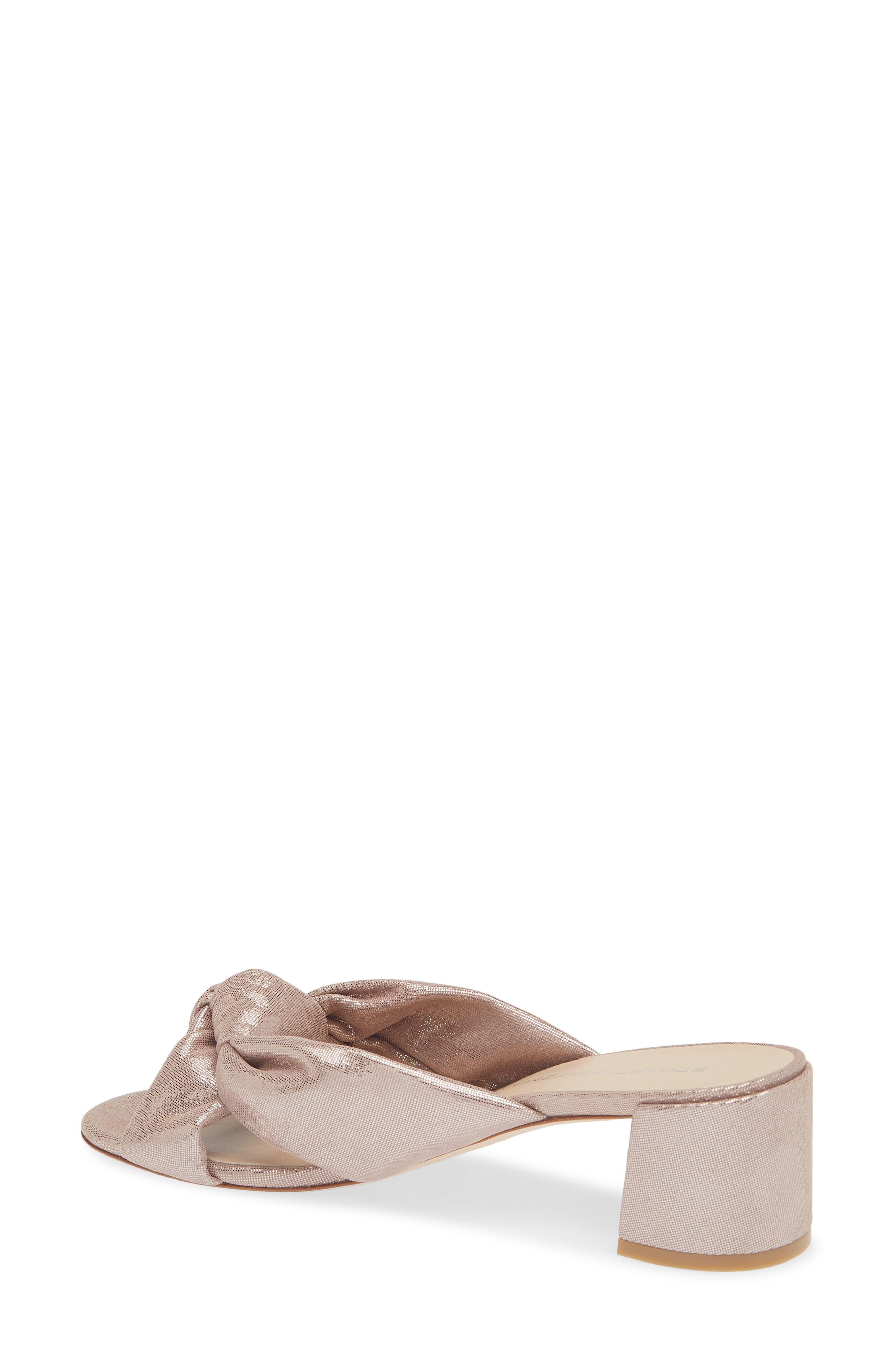 Stuart Weitzman Soplaya Block Slide 50 Sandal, Alternate, color, Blushful Pink