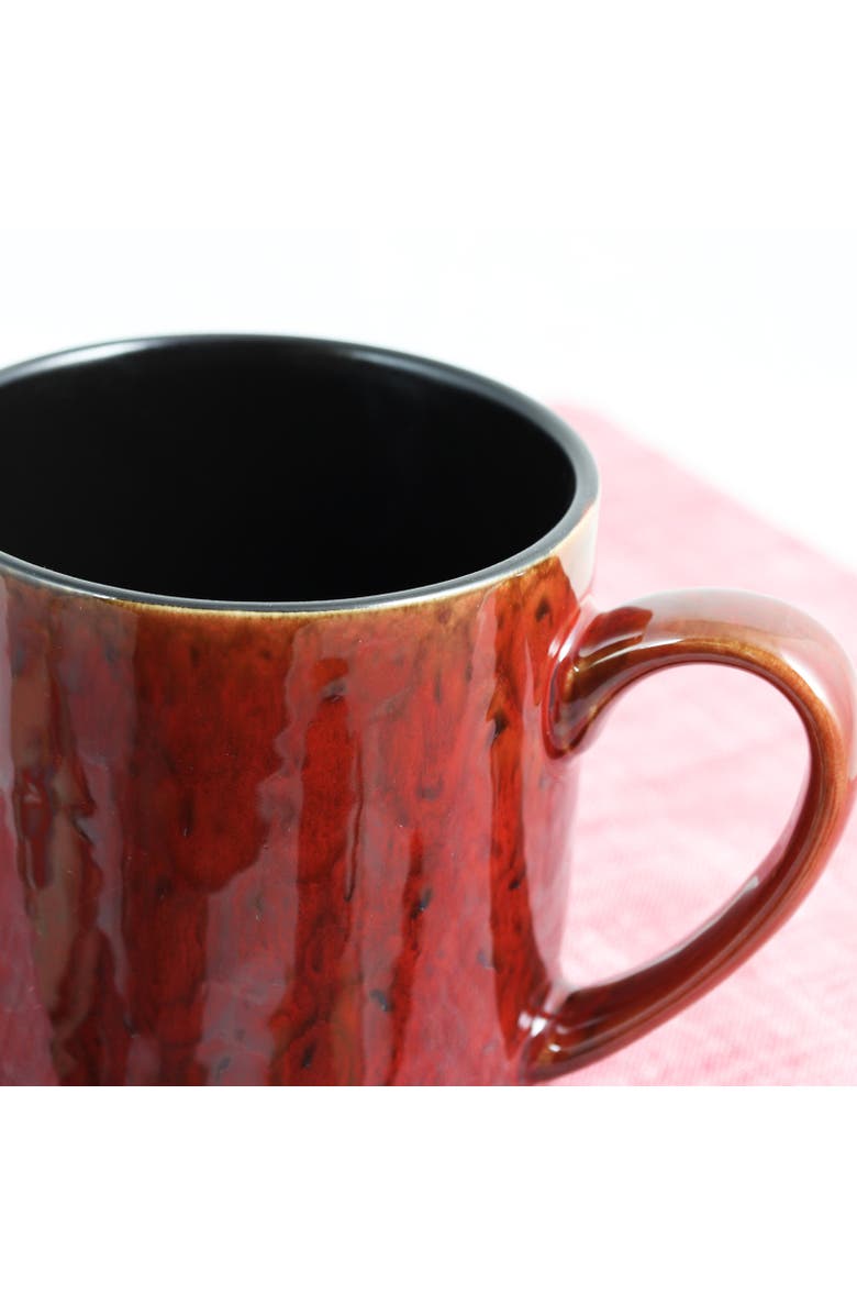 Gibson Home City Loft 20 oz. Mug Set, Set of 4, Alternate, color, Red