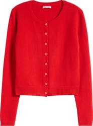 Reformation Clara Cashmere Crew Cardigan