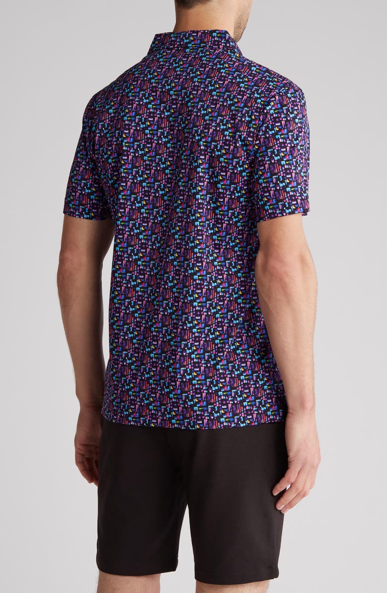 Bugatchi Short Sleeve Polo, Alternate, color, Orchid