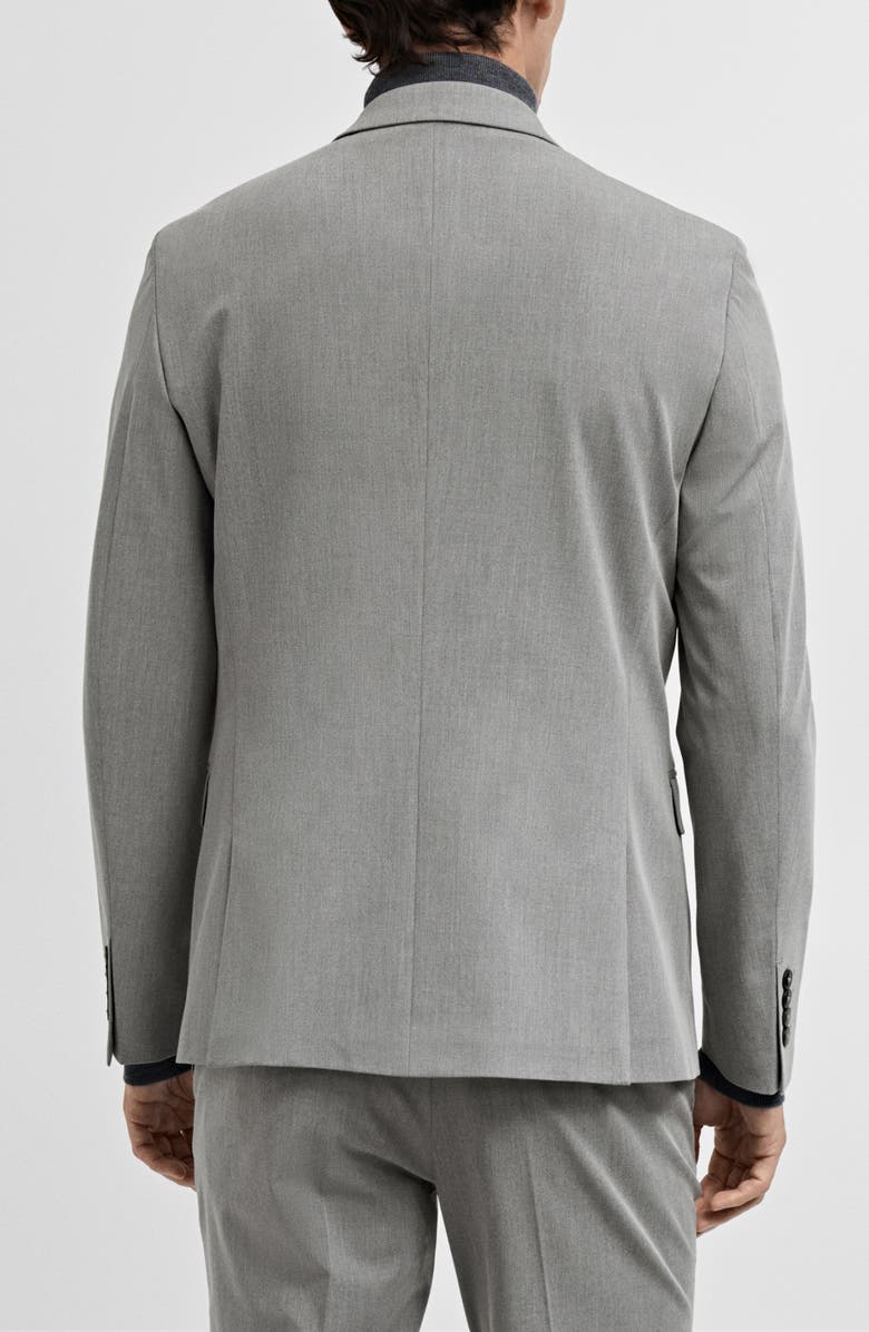 MANGO Slim Fit Suit Jacket, Alternate, color, Grey