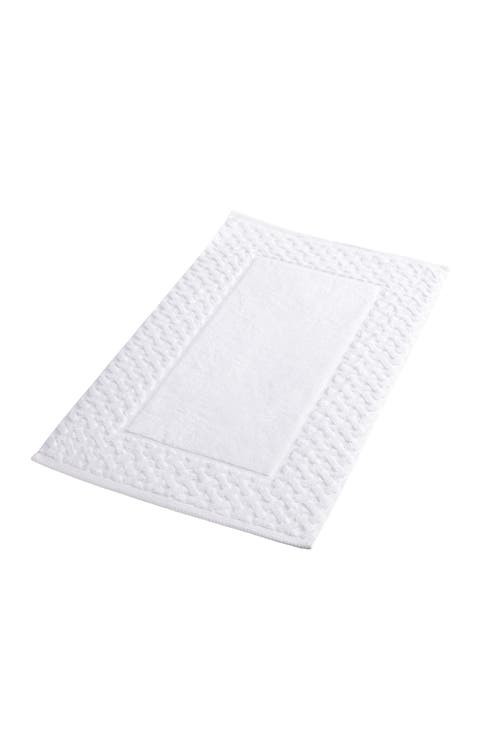 Trellis Textured Cotton Rayon Fibre Blend Bath Mat
