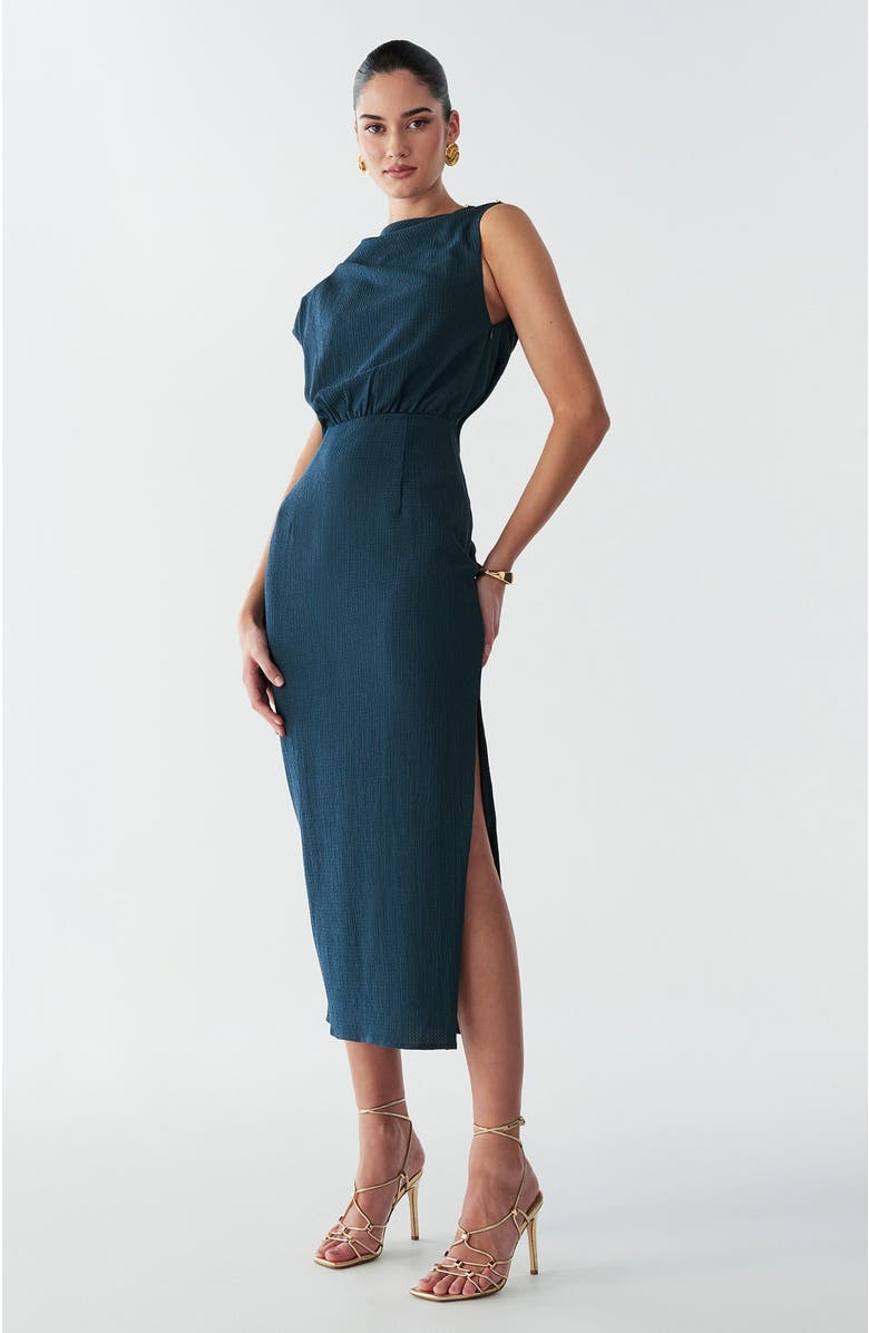 BWLDR Alias Midi Dress, Alternate, color, Teal