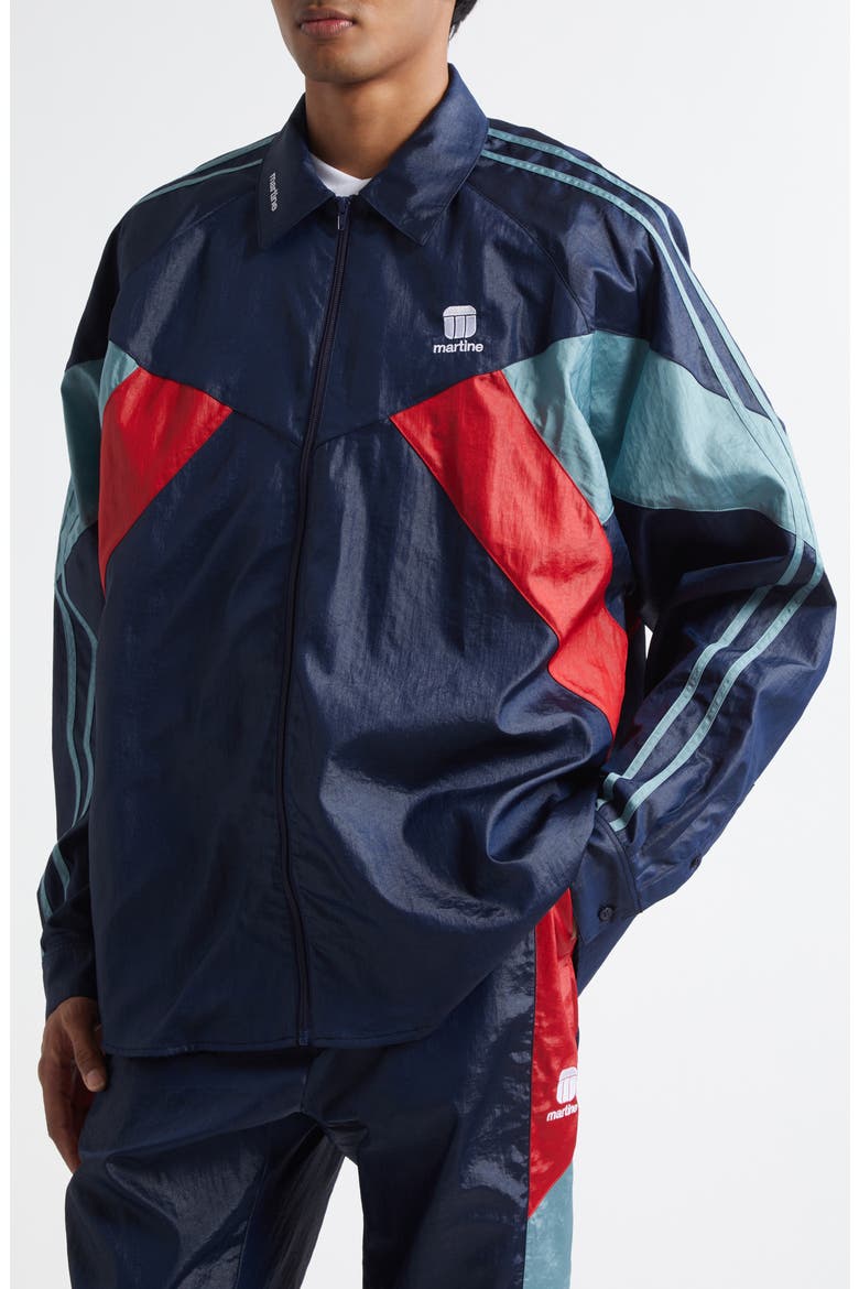 Shirt Track Jacket, Alternate, color, BLUE NAVY
