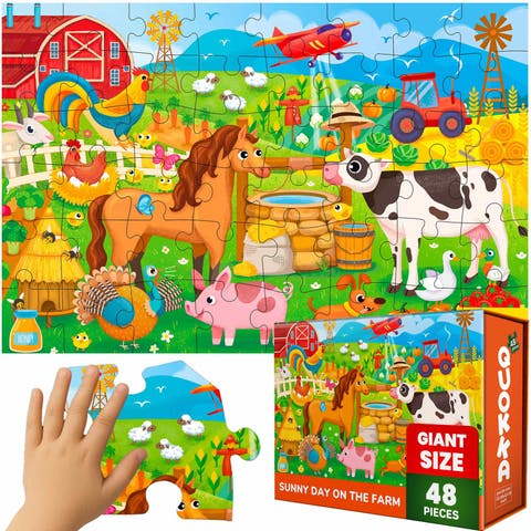 Giant Floor Kids Jigsaw Puzzles - Interactive Learning and Play