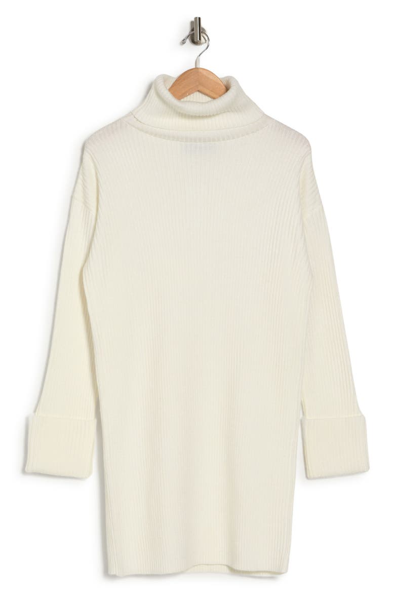 Turtleneck Long Sleeve Sweater Dress, Alternate, color, IVORY