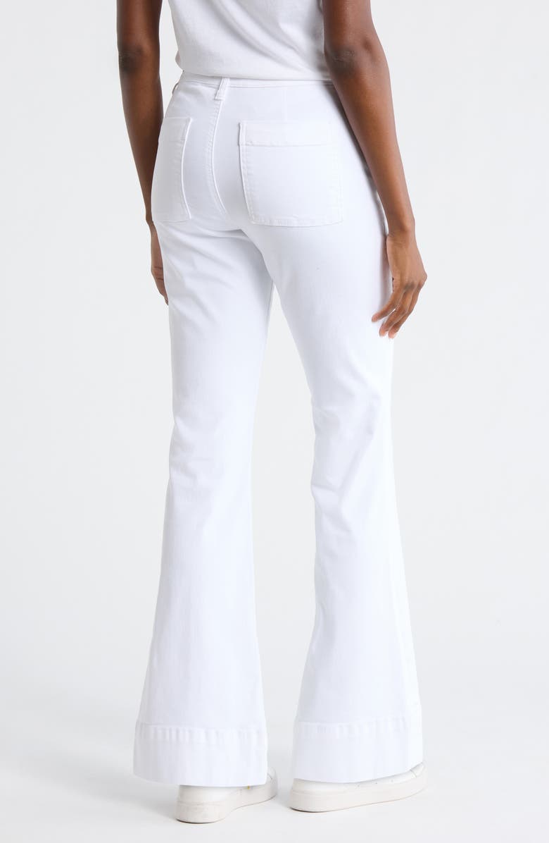 KUT from the Kloth Stella High Waist Flare Pants, Alternate, color, Optic White