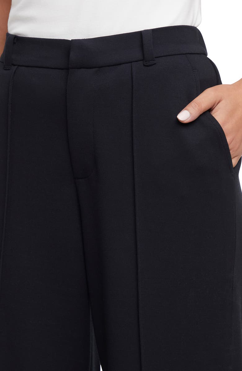 Three Dots Zora Wide Leg Pants, Alternate, color, Black Beauty