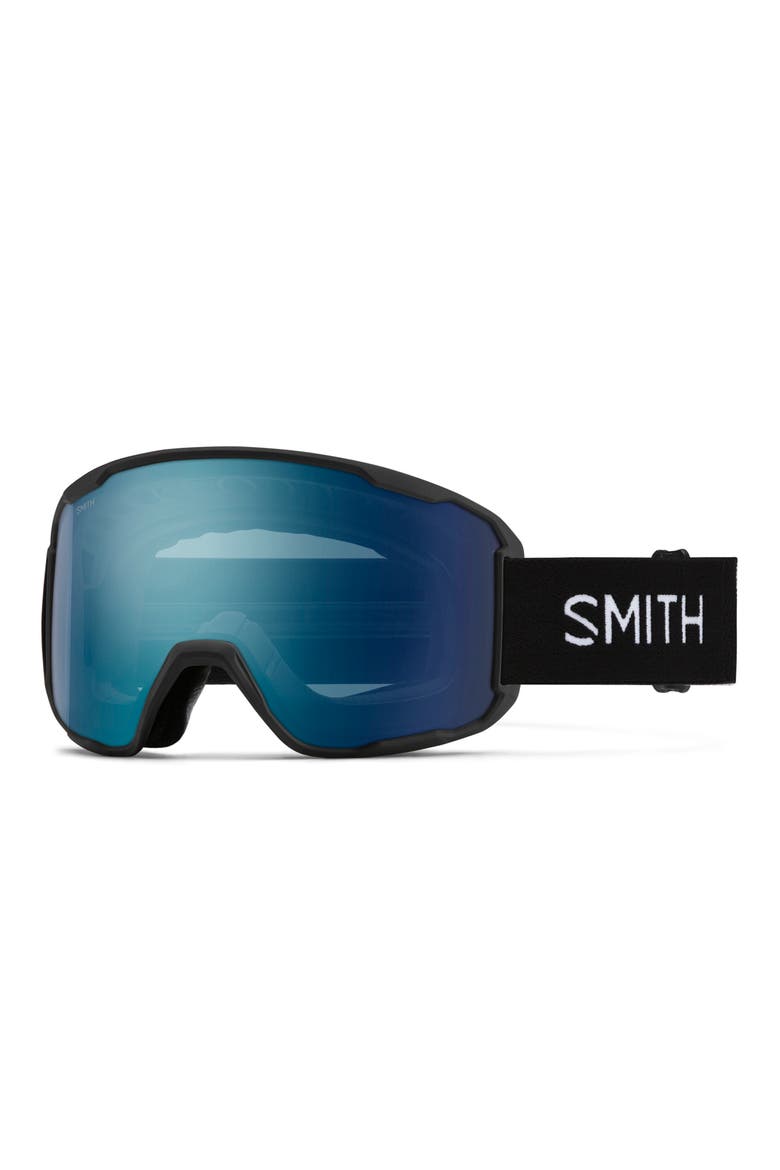 Preview ChromaPop™ Low Bridge Snow Goggles, Main, color, BLACK/ CHROMAPOP EVERYDAY BLUE