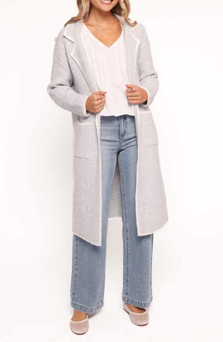 Katia Contrast Trim Sweater Coat