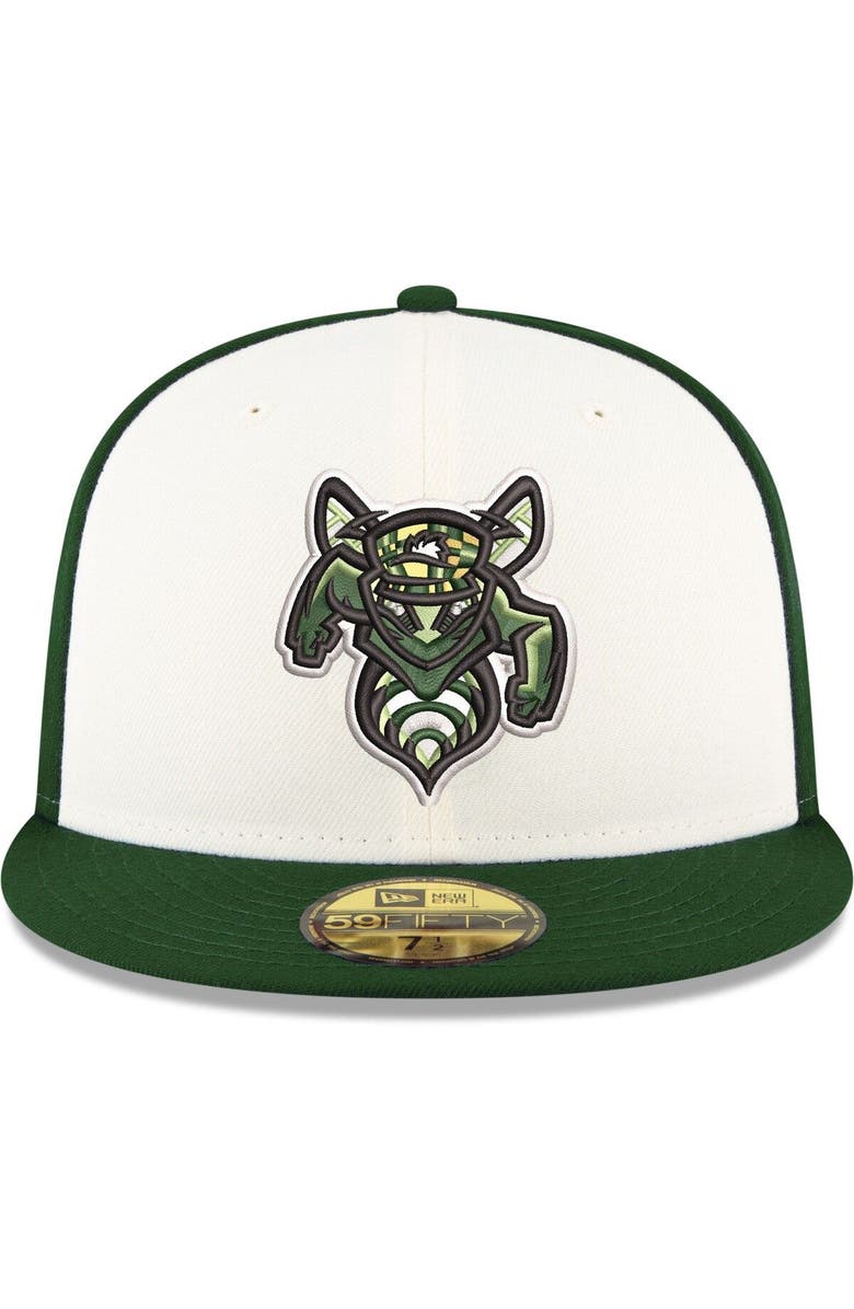 New Era Men's New Era White Augusta GreenJackets Authentic Collection 59FIFTY Fitted Hat, Alternate, color, White