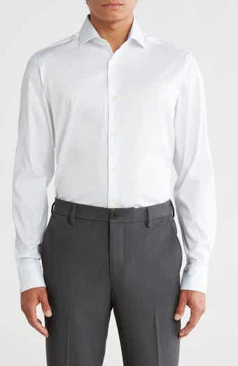 Ted Baker London Slim Fit Solid Stretch Cotton Dress Shirt