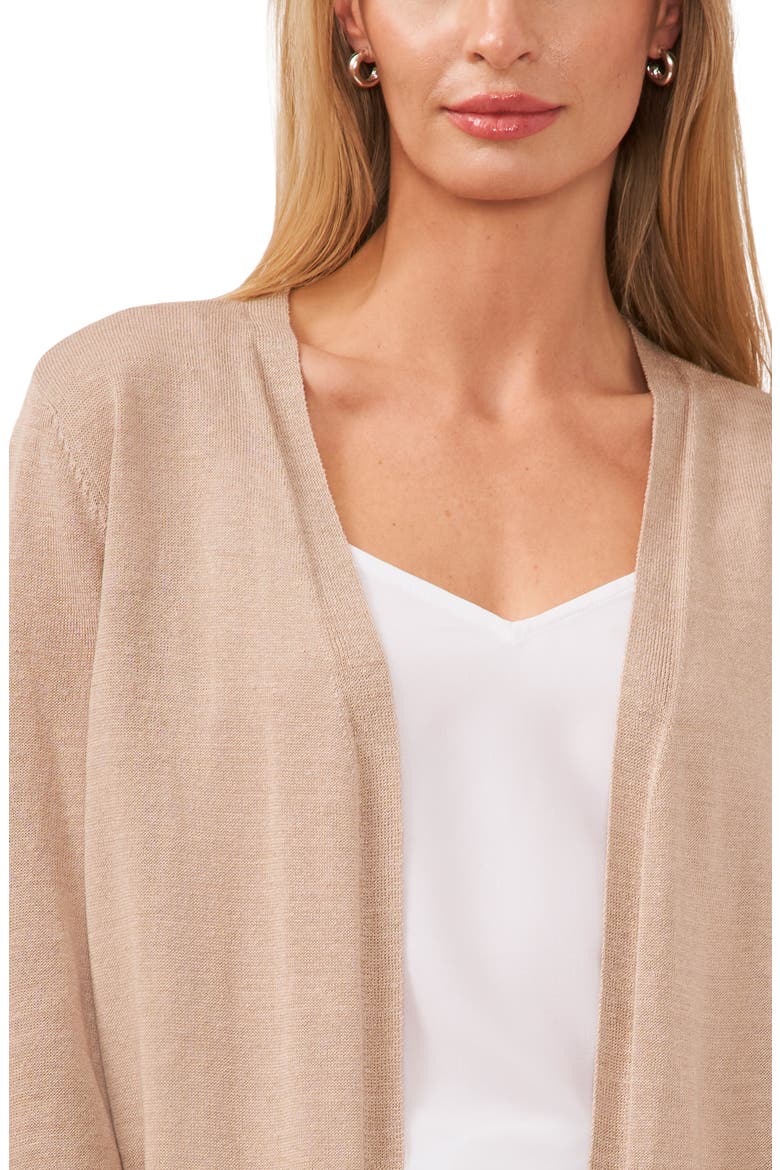 Side Slit Cardigan, Alternate, color, OXFORD TAN