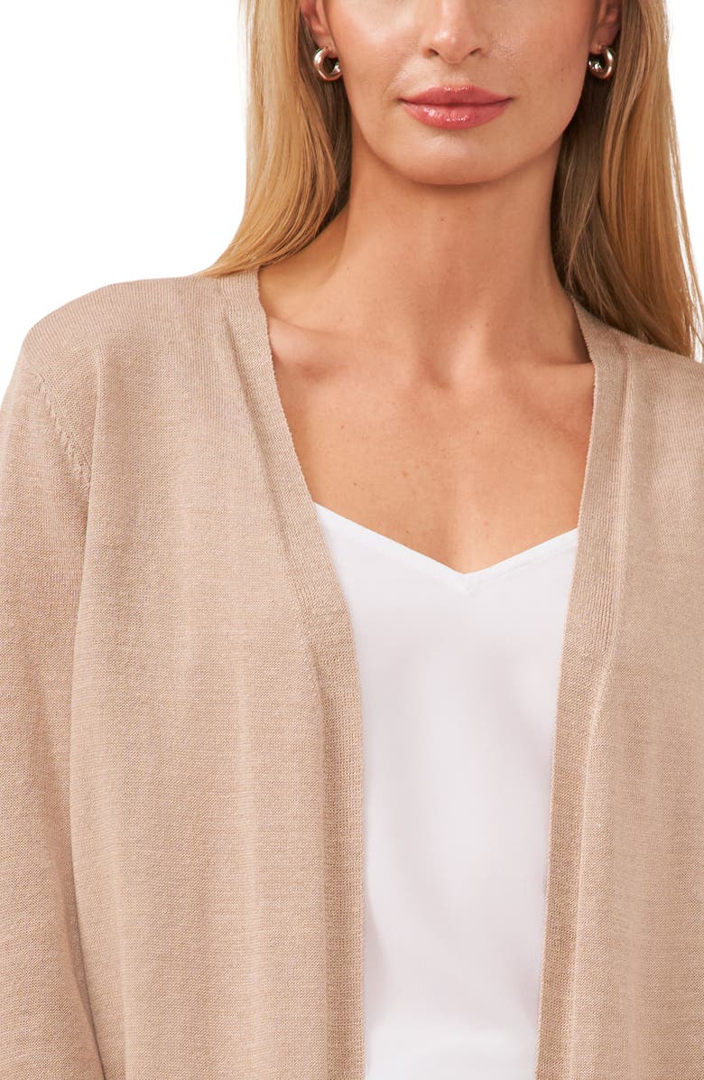 Halogen<sup>®</sup> Side Slit Cardigan, Alternate, color, Oxford Tan
