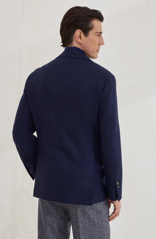 Brunello Cucinelli Single-breasted Blazer In Blue
