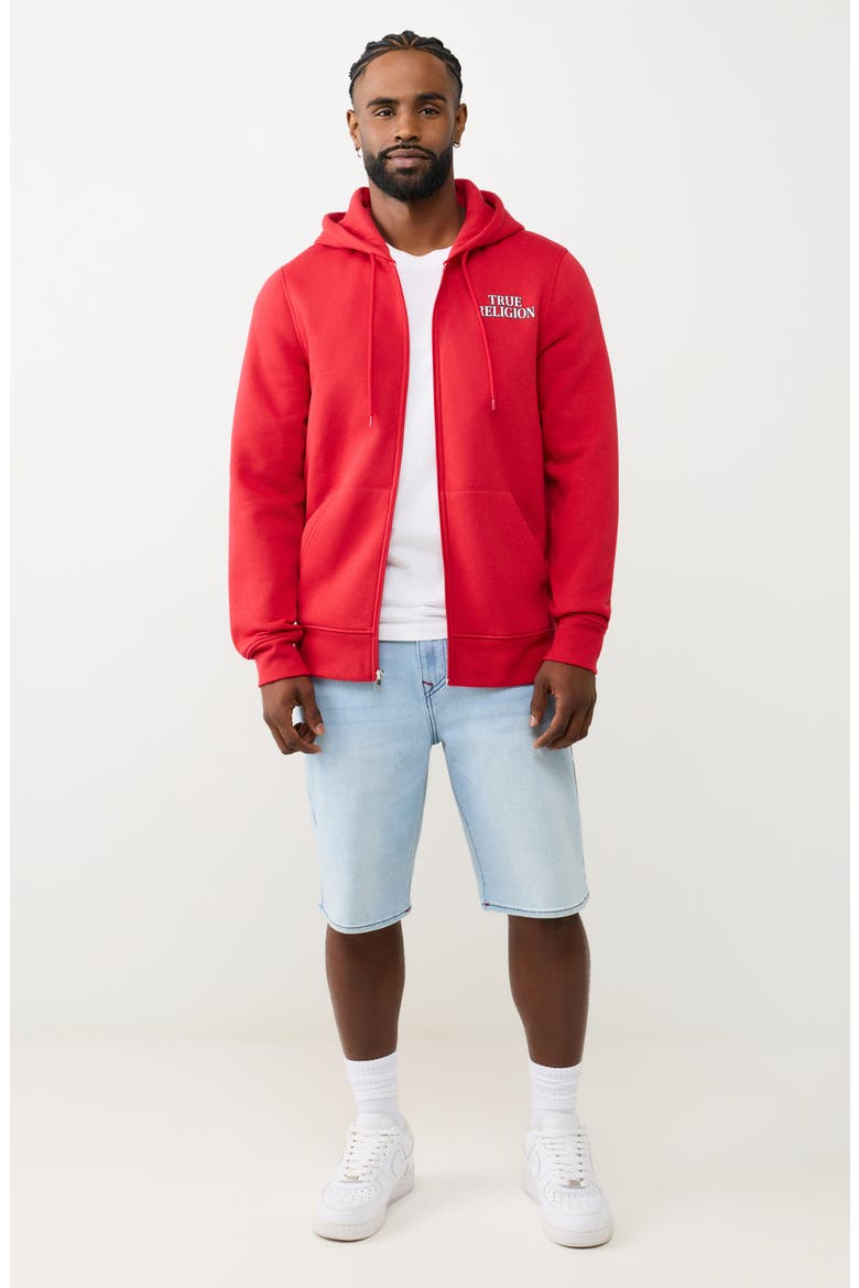 Filled All-over Print Zip Hoodie, Alternate, color, TRV RED