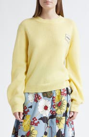 Marni Mending Logo Cashmere Sweater