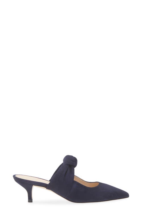 Stuart Weitzman Solange 50 Kitten Heel Mule In Blue
