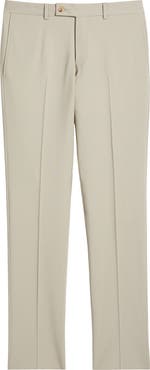 Jack Victor Patrick Flat Front Stretch Wool Dress Pants