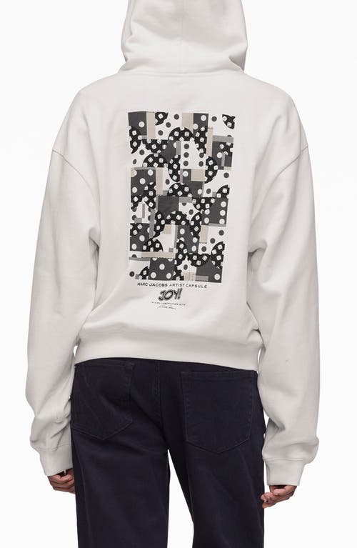 Marc Jacobs Patchwork Dice Zip Hoodie In White