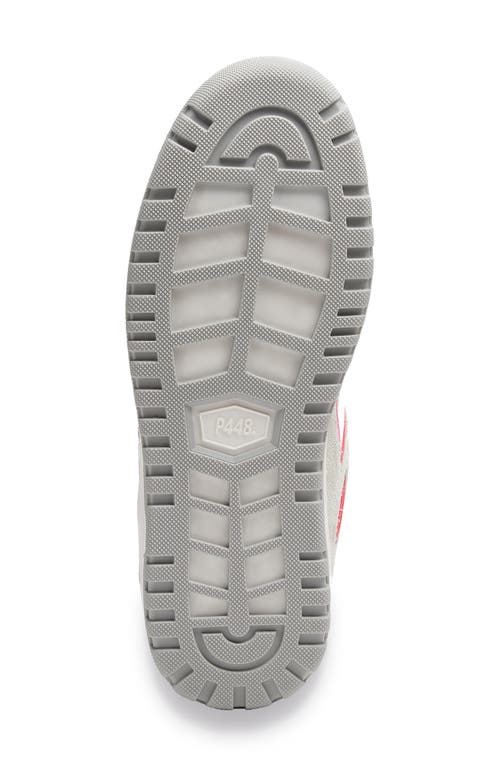 P448 George Low Top Sneaker In White/fluo