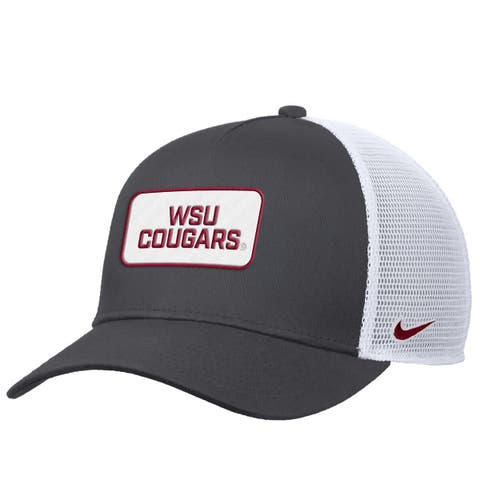 Men's Nike Anthracite Washington State Cougars 2025 On-Field Rise Trucker Performance Adjustable Hat
