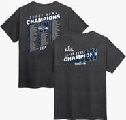 FANATICS Men's Fanatics Heather Charcoal Seattle Seahawks Super Bowl LX Champions Best Teammates Roster T-Shirt