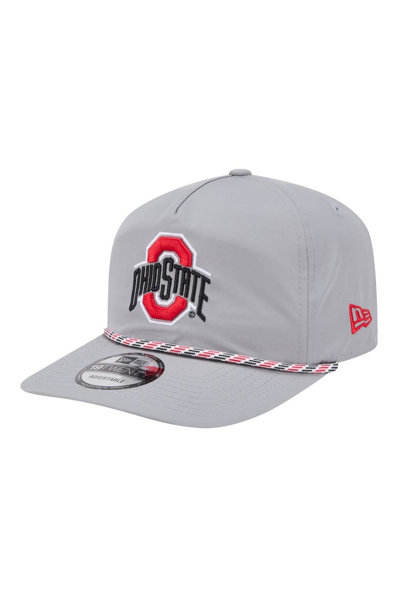 Men's New Era Gray Ohio State Buckeyes 19TWENTY Adjustable Hat, Main, color, Gray