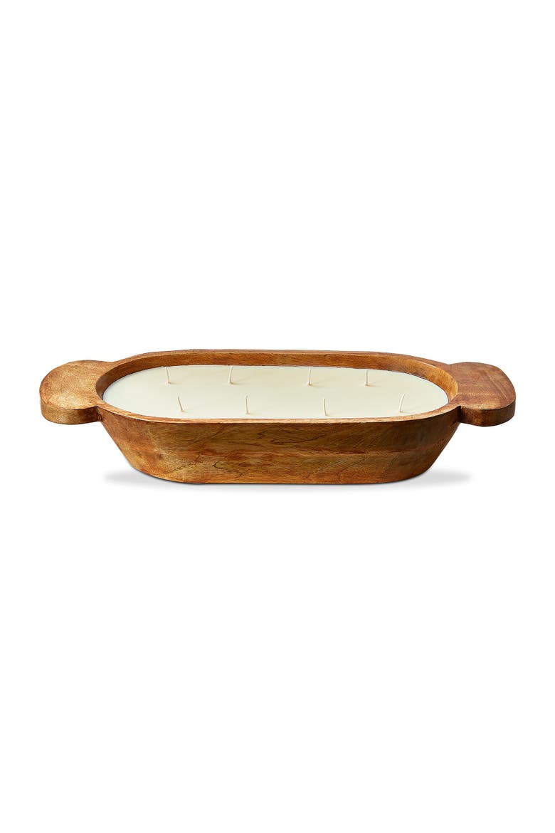 Artisan Dough Bowl 10 Wick Candle Sculpted White Wax Decor, Main, color, White