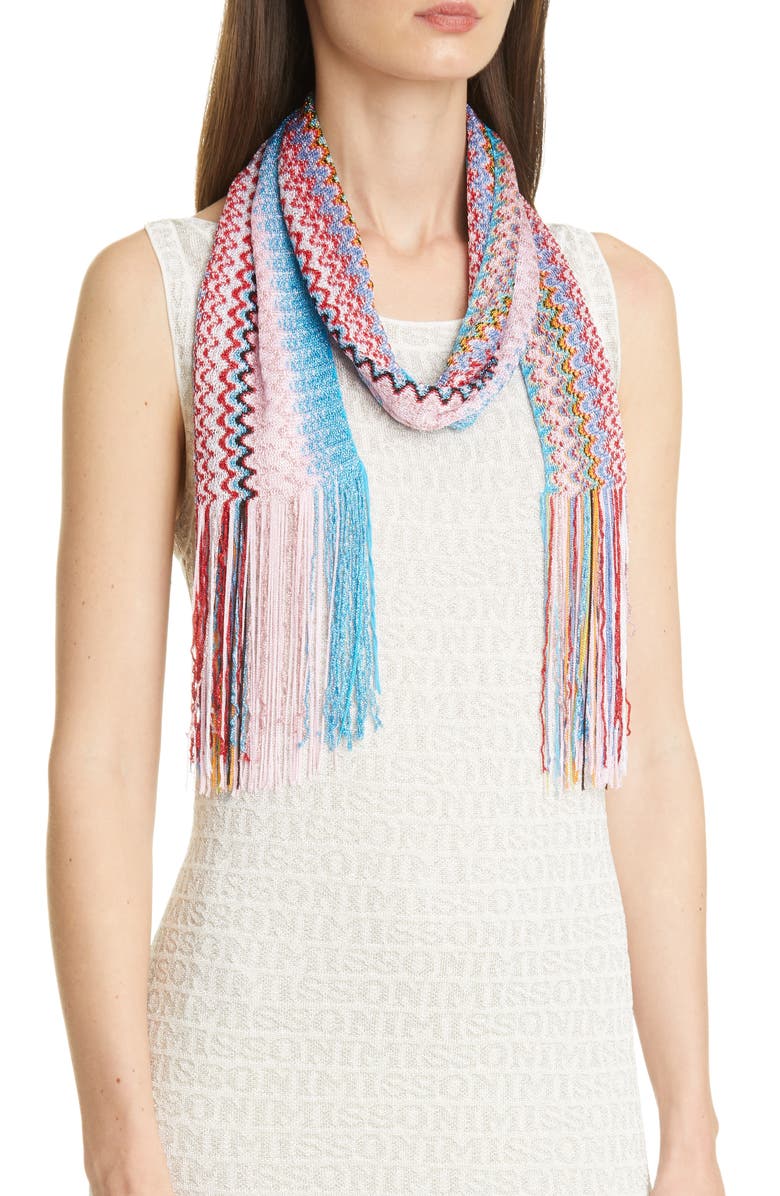 Missoni Fringe Scarf, Alternate, color, 