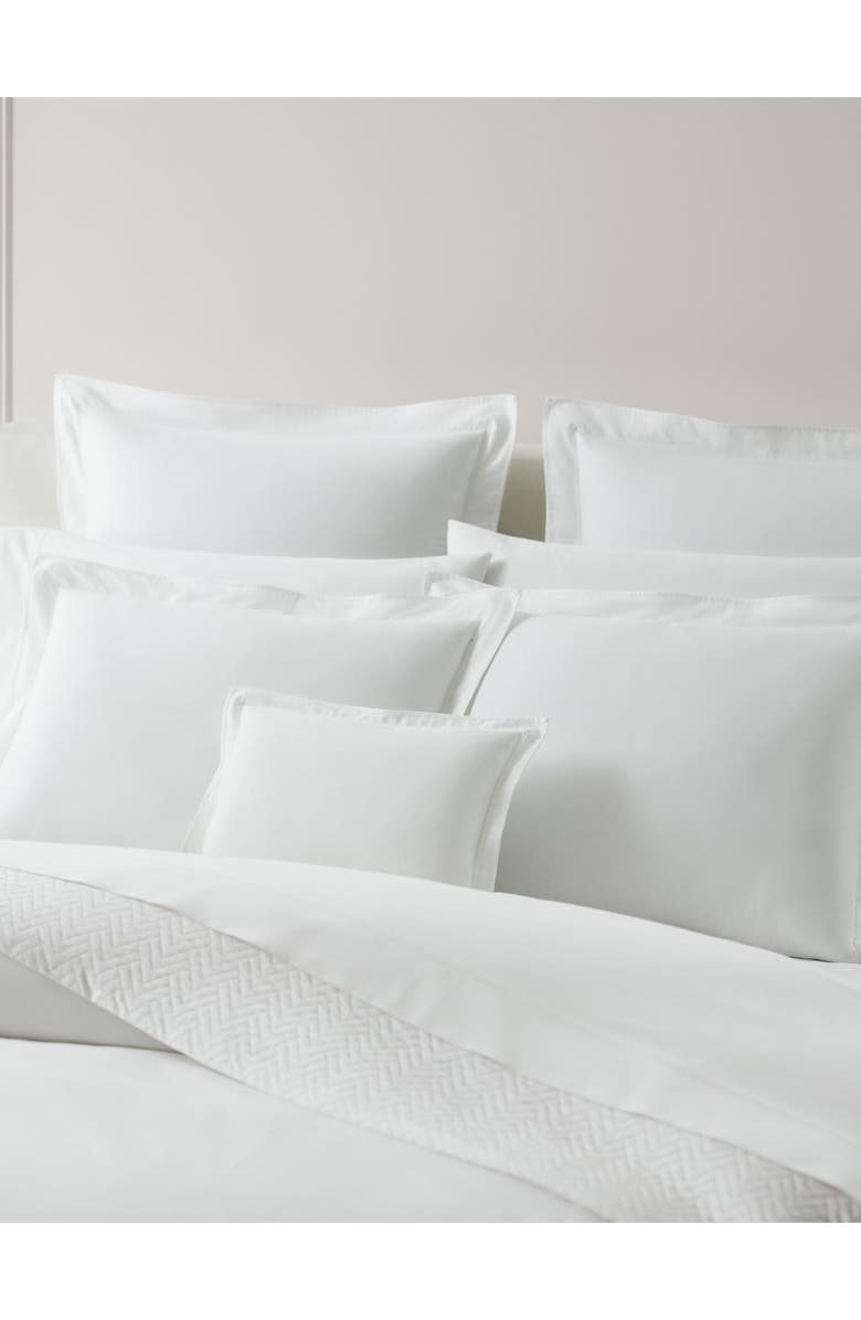 Lauren Ralph Lauren Spencer Border Print Throw Pillow, Alternate, color, White And White