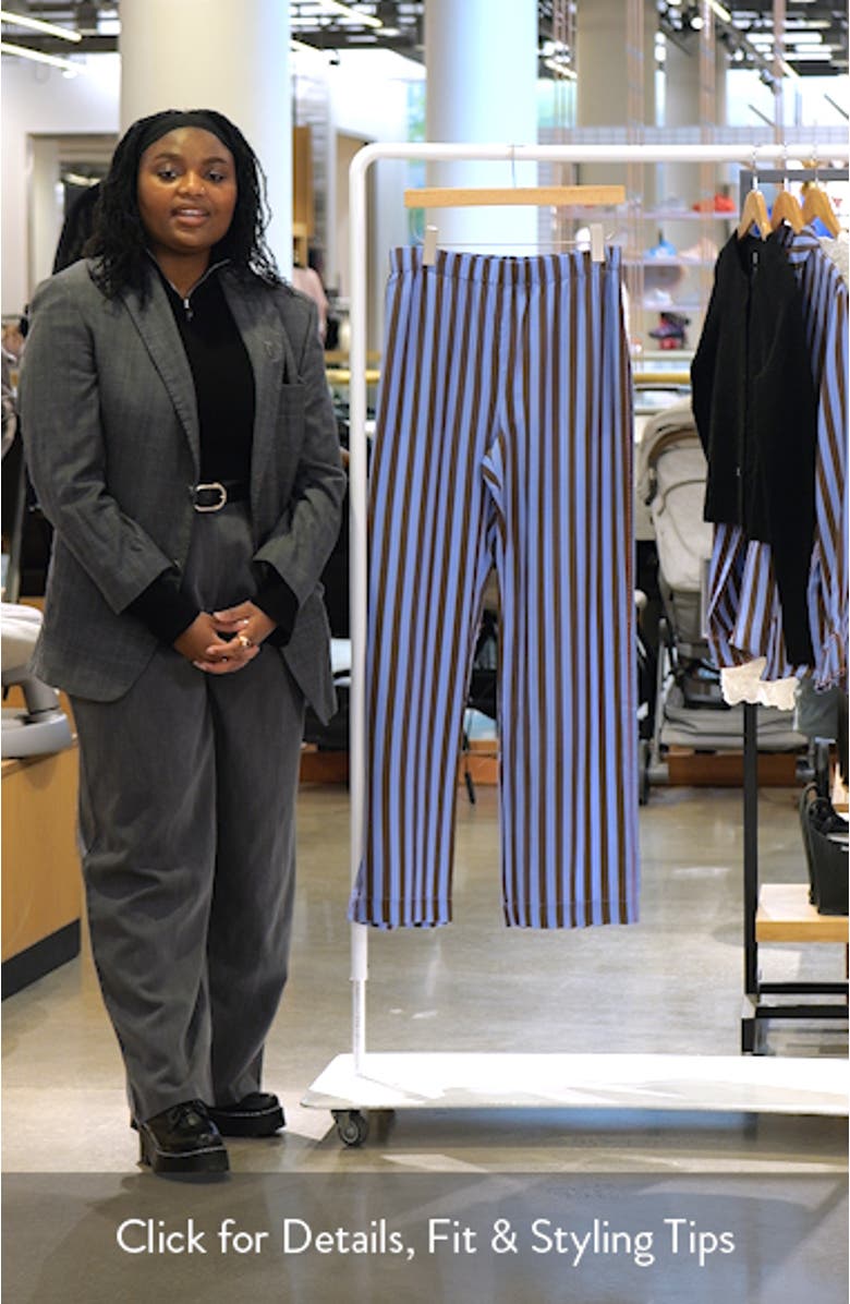 Stripe Elastic Waist Pants, sales video thumbnail