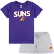 FANATICS Women's Fanatics Branded Purple/Heather Gray Phoenix Suns Plus Size T-Shirt & Shorts Combo Set