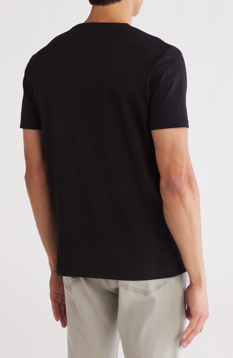 T.R. PREMIUM 3D Abstract Stretch Cotton Graphic T-Shirt, Alternate, color, Black