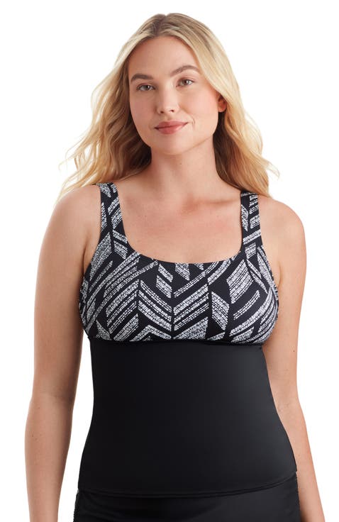 Scoopneck Chlorine Resistant Tankini Swimsuit Top