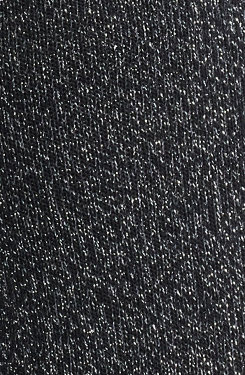 UGG<sup>®</sup> Lavinia Shimmer Quarter Socks, Alternate, color, Black