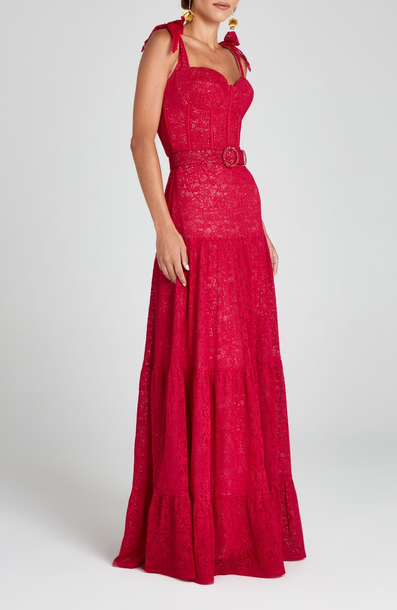 NADINE MERABI Miranda Belted Gown, Alternate, color, 