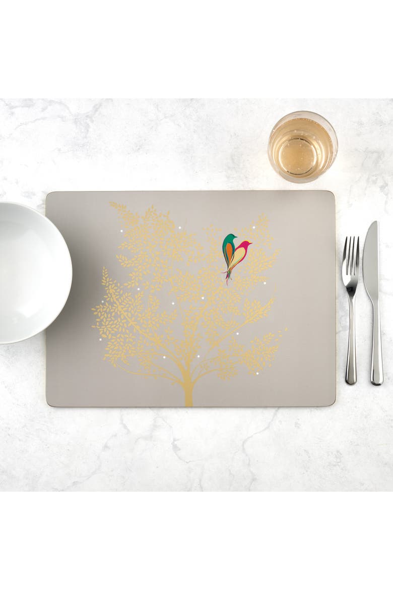 Sara Miller Chelsea Set of 4 Cork Back Placemats, Alternate, color, Multi
